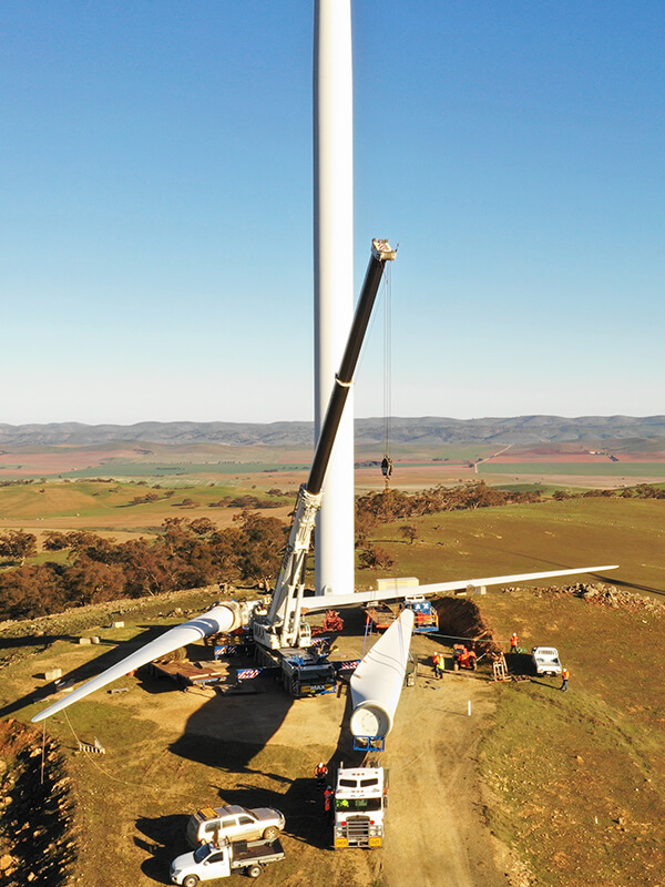 Wind Farm Turbine Blade Replacement
