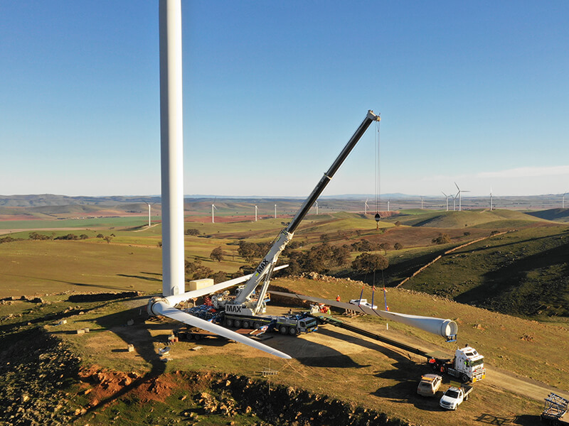 Wind Farm Turbine Blade Replacement